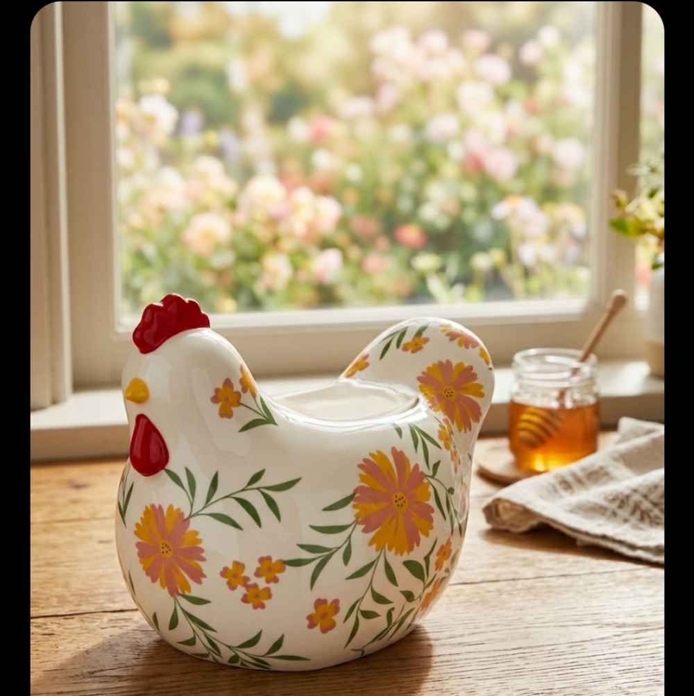 BBW FARMHOUSE CHICKEN CANDLE HOLDER